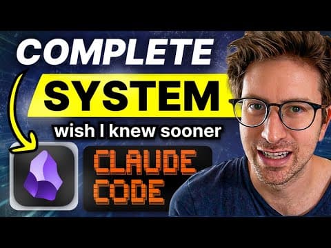 How to Use Obsidian and Claude Code for Life Management thumbnail