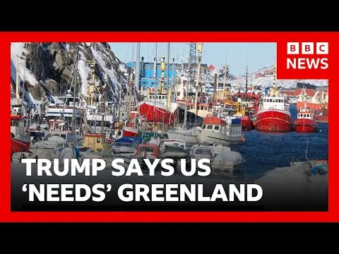 US needs Greenland for National Security, President Trump says | BBC News thumbnail