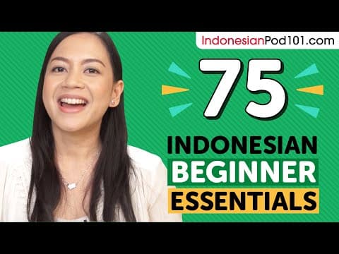 Apa Saja Video Pemula Bahasa Indonesia yang Harus Ditonton? thumbnail