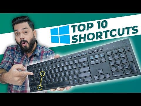 Top 10 Amazing Keyboard Shortcuts You Must Know ⚡ बन जाइये प्रो | August 2021 thumbnail