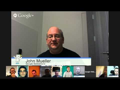 English Google Webmaster Central office-hours hangout thumbnail