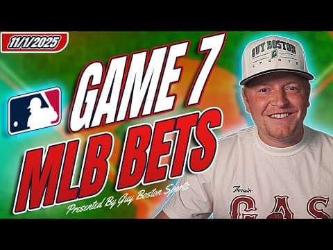 MLB Picks Today 11/1/2025 WORLD SERIES GAME 6 | FREE MLB Predictions, Player Props, and Best Bets! thumbnail