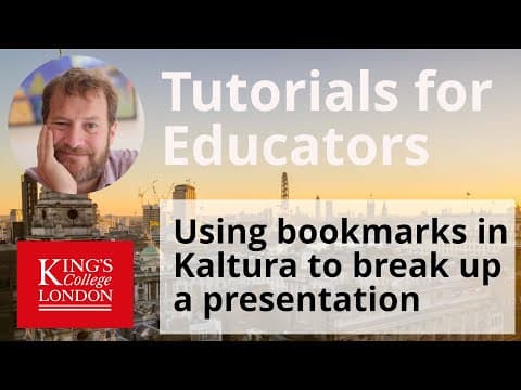 How to Use Kaltura Chapters to Enhance Lecture Navigation thumbnail