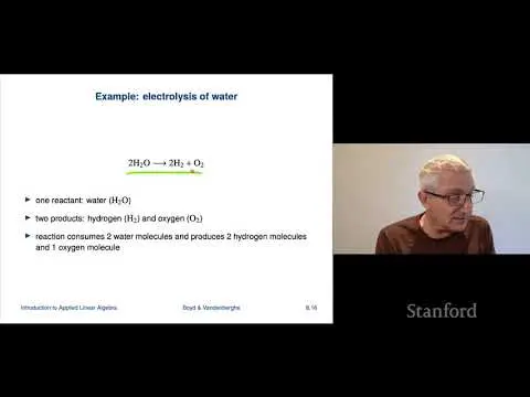 Stanford ENGR108: Introduction to Applied Linear Algebra | 2020 | Lecture 25 - VMLS linear equations thumbnail