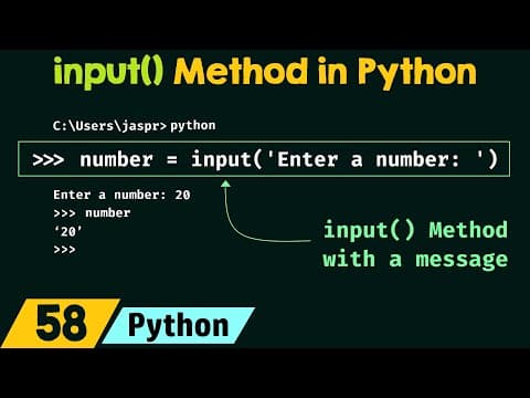 input() Method in Python thumbnail