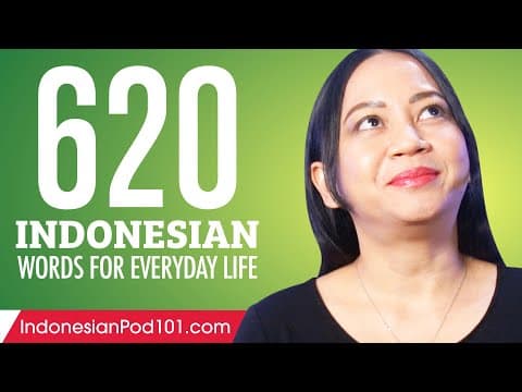 620 Indonesian Words for Everyday Life - Basic Vocabulary #31 thumbnail