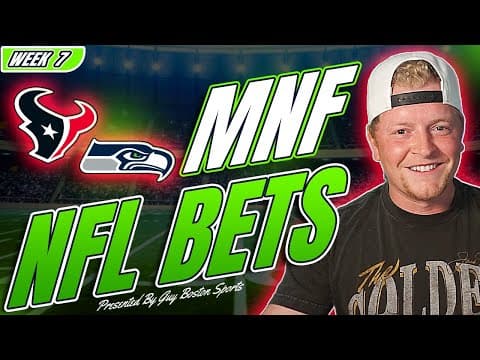 Texans vs Seahawks Monday Night Football Picks | FREE NFL Bets, Predictions, and Player Props! thumbnail