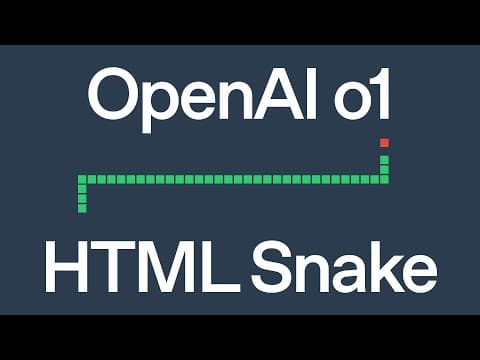 HTML Snake with OpenAI o1 thumbnail