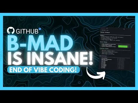 BMAD Method: Ultimate AI Coding System Ends Vibe Coding! 100x Better Than Vibe Coding! thumbnail