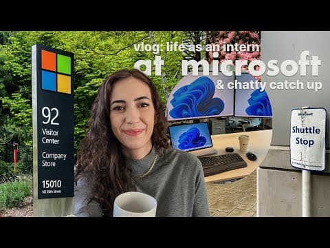 VLOG: a day as a Microsoft intern, and chatting about the last few months thumbnail