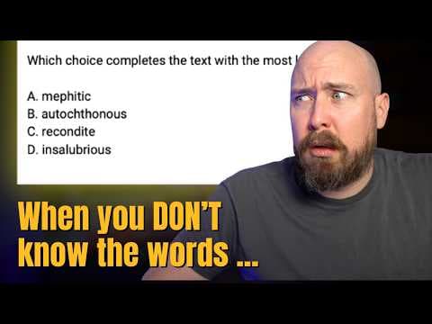 DO THIS with Unfamiliar Words on the SAT thumbnail