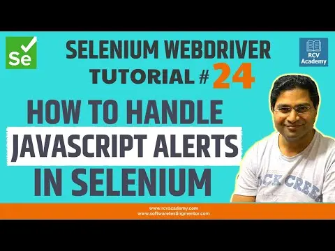 Selenium WebDriver Tutorial #24 - How to Handle Alert Popup in Selenium thumbnail