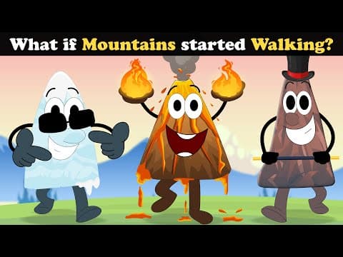 What if Mountains started Walking? + more videos | #aumsum #kids #science #education #whatif thumbnail
