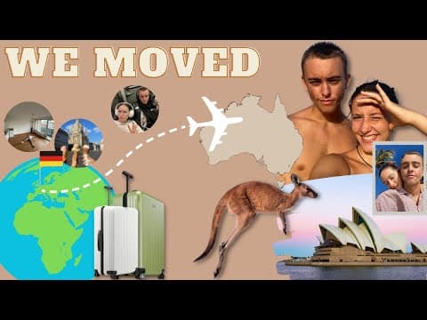 OUR FIRST VLOG! We Left Germany! Finally Moving to Australia!!! | Jasmin and James thumbnail
