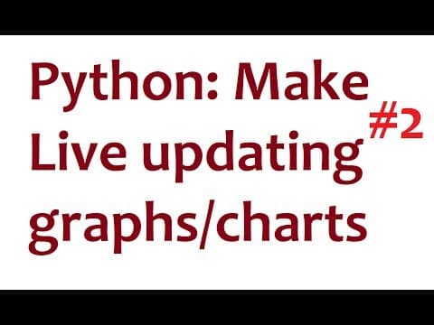 Python Matplotlib Live Updating Graphs - part 2 thumbnail