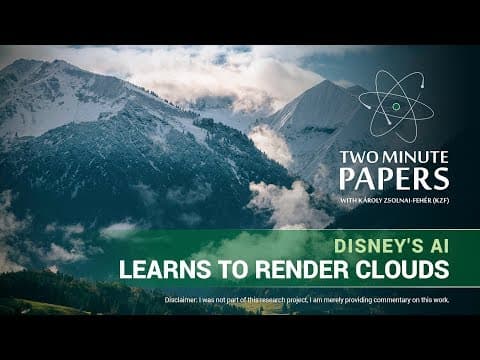 Disney's AI Learns To Render Clouds | Two Minute Papers #204 thumbnail