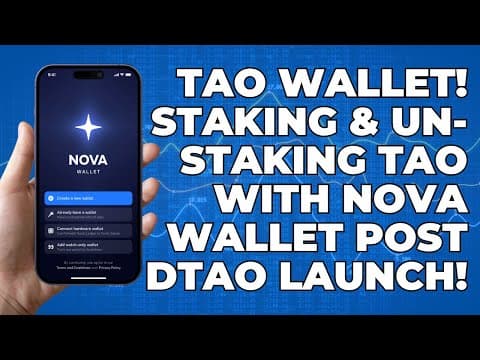TAO Wallet! Staking & Un-staking TAO with NOVA wallet post dTAO launch! thumbnail