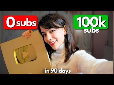 How I Grew from 0 to 100K Subscribers in 3 Months (Nobody Teaches This) thumbnail