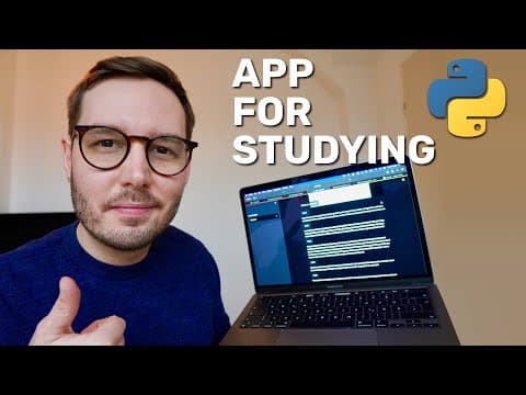 How to Create a Python App for Faster Video Learning thumbnail