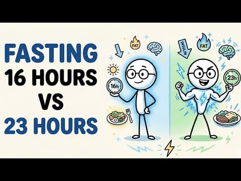 Science Explained: What Happens When You Fast 16 Hours (16:8) vs 23 Hours (OMAD) ? thumbnail