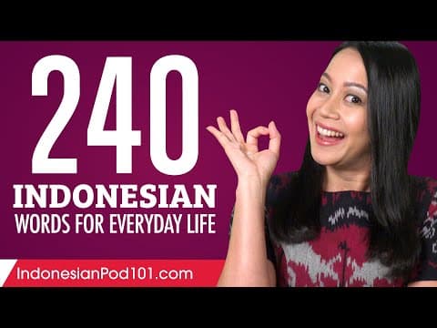 Apa Saja 240 Kata Bahasa Indonesia Sehari-hari? thumbnail