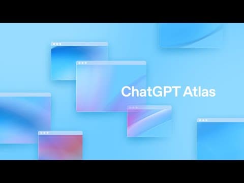 Introducing ChatGPT Atlas thumbnail