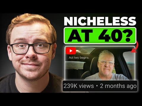 How To Dominate YouTube When You’re Over 40: The Nicheless Approach thumbnail