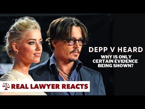 Lawyer Explains Why Only Certain Evidence is Coming Into The Depp v. Heard Trial +Q&A thumbnail