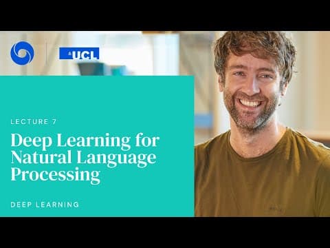 DeepMind x UCL | Deep Learning Lectures | 7/12 | Deep Learning for Natural Language Processing thumbnail