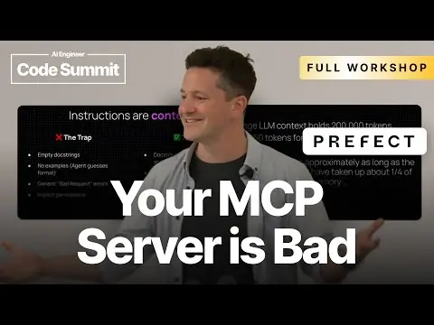 Your MCP Server is Bad (and you should feel bad) - Jeremiah Lowin, Prefect thumbnail
