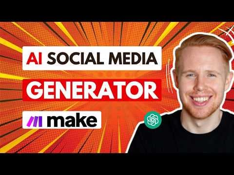 This Make.com System Automates All Social Media Content (50+ Posts Daily) thumbnail