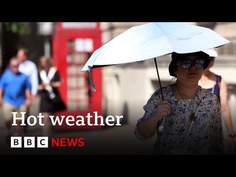 Western Europe saw hottest June on record | BBC News thumbnail
