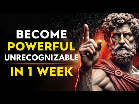 Become Unrecognizable - Change Your Life In 1 Week | Stoicism Legends thumbnail