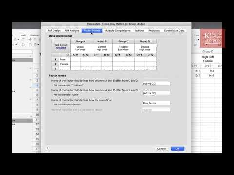How to Conduct a Three-Way ANOVA in GraphPad Prism? thumbnail
