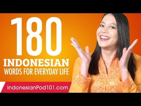 Apa Saja 180 Kata Dasar Bahasa Indonesia? thumbnail