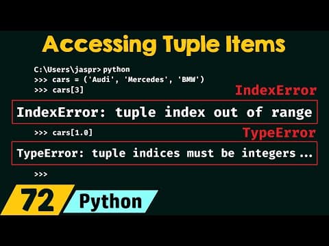 Accessing Tuple Items in Python thumbnail