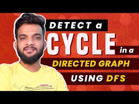 G-19. Detect cycle in a directed graph using DFS | Java | C++ thumbnail