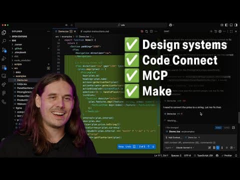 Figma + developer workflows | design systems, Code Connect, MCP, and Make thumbnail