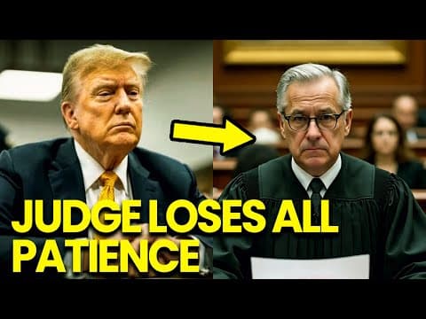 Courtroom ERUPTS When Judge EXPOSES Trump Tried To Influence Jury thumbnail