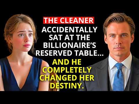 The CLEANER accidentally sat at the BILLIONAIRE’s reserved table… and he completely changed her fate thumbnail
