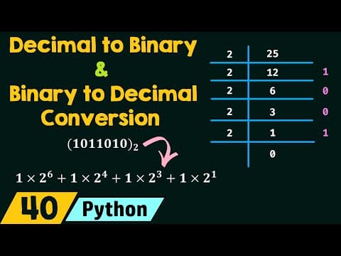Decimal to Binary and Binary to Decimal Conversion thumbnail