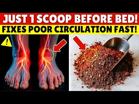 SENIORS, Eat THIS Before Bed to Increases Blood Flow and Circulation in Legs & Feet in 24 Hours! thumbnail