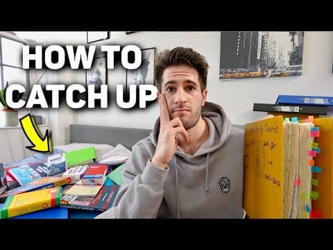 How to CATCH UP ON SCHOOL WORK when you've fallen behind thumbnail