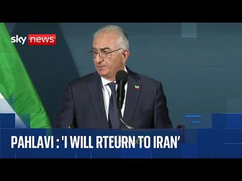 Iran's exiled crown prince Reza Pahlavi holds news conference in Washington thumbnail