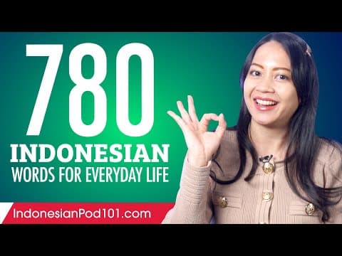 Apa Saja 780 Kosakata Bahasa Indonesia Sehari-hari? thumbnail