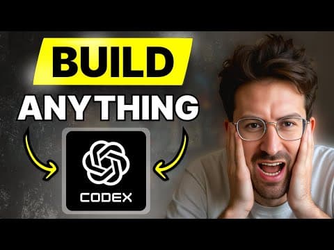 ChatGPT Codex is like 10 AI software developers (tutorial for beginners) thumbnail
