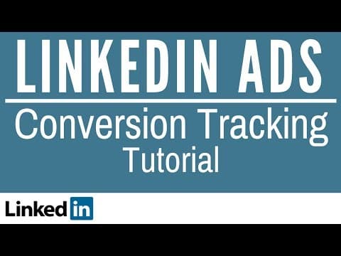 LinkedIn Ads Conversion Tracking Tutorial - How To Install LinkedIn Ads Insight Tag Pixel thumbnail