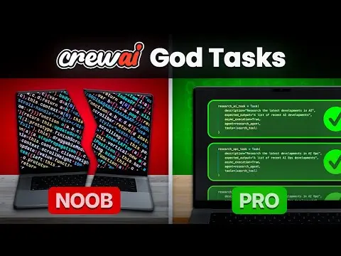 CrewAI Noob vs Pro - God Task thumbnail