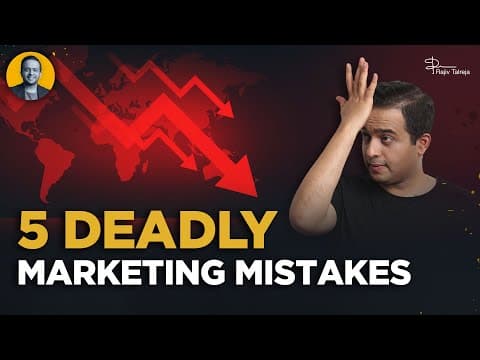 How to do Marketing? 5 Marketing mistakes to avoid | 5 Marketing Strategies for Business Growth thumbnail