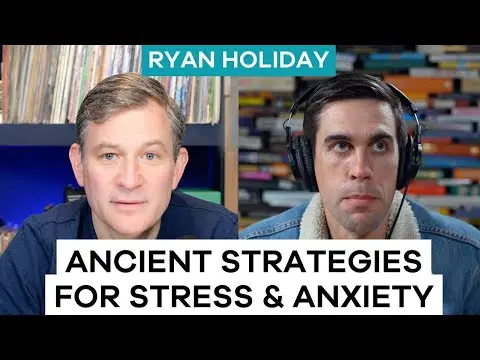 Help Stress and Anxiety w Ancient Strategies | Ryan Holiday @DailyStoic| Ten Percent Happier Podcast thumbnail